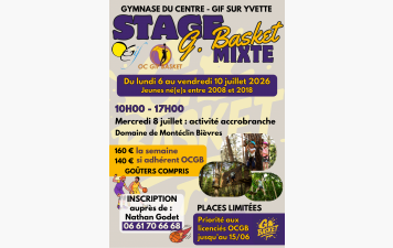 Stage Basket de juillet 2026
