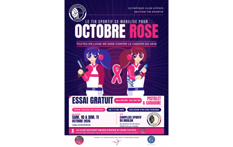 Octobre Rose : l’OCGif Tir Sportif renouvelle son soutien à Sœurs d’Encre avec deux journées de découverte du tir